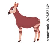 Okapi icon clipart avatar logotype isolated illustration
