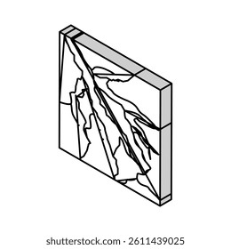 okavango delta isometric icon vector. okavango delta sign. isolated symbol illustration