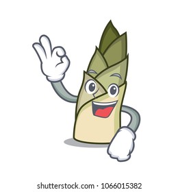 Okay bamboo shoot character cartoon