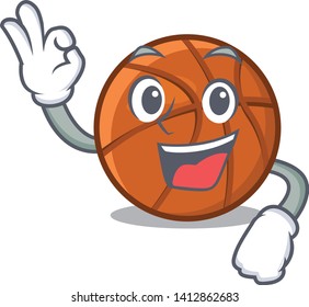 Okay basket ball above the cartoon table