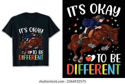 It's okay to be different t shirt design. svg