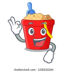 Okay beach bucket shape the fun character