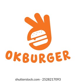 Diseño de logotipo minimalista plano de la hamburguesa