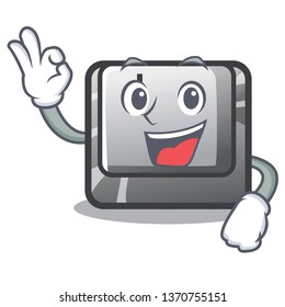 Okay button I in the character shape