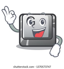 Okay button G on a game cartoon