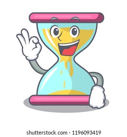 Okay cartoon hourglass