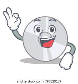 Okay CD character cartoon style