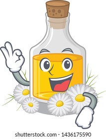 Okay chamomile oil in the cartoon shape
