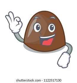 Okay chocolate candies character cartoon