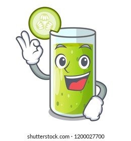 Okay Cucumber Juice In A Cartoon Glass