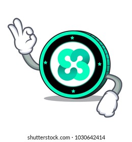 Okay Ethos coin character cartoon