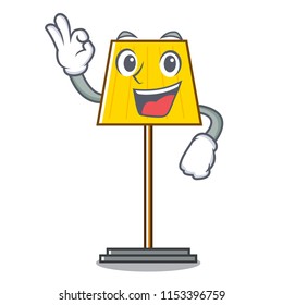 Okay floor lamp character cartoon