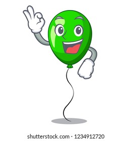 Okay green baloon on left corner mascot