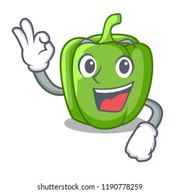 Okay green peppers on the table cartoon