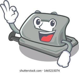 Okay hole puncher isolated in the character