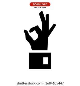 okay icon or logo isolated sign symbol vector illustration - high quality black style vector icons
