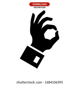 okay icon or logo isolated sign symbol vector illustration - high quality black style vector icons
