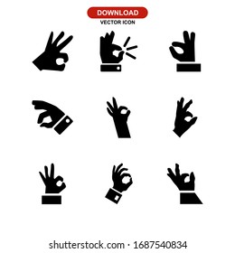 okay icon or logo isolated sign symbol vector illustration - Collection of high quality black style vector icons
