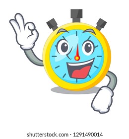 Okay isolated stopwatch with in the character