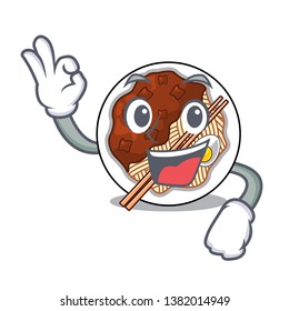 Okay jajangmyeon in the a cartoon shape
