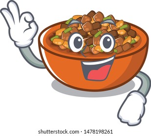 Okay kung pao chicken in a mascot