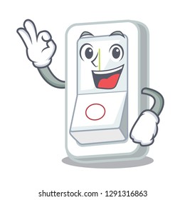 Okay light switch attaches the character wall