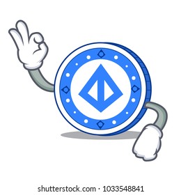 Okay loopring coin character cartoon