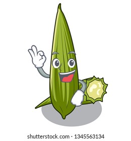 Okay luffa isolated with in the character
