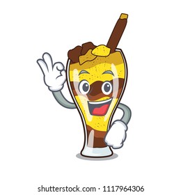 Okay mangonada fruit character cartoon
