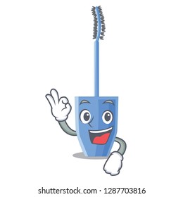 Okay mascara brush in the cartoon shape
