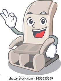 Okay massage chair in the mascot shape
