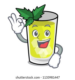 Okay mint julep character cartoon