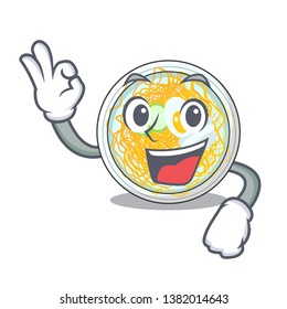 Okay naengmyeon is served in cartoon bowl
