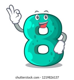 Okay number house eight the shaped character