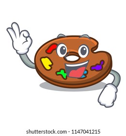 Okay palette character cartoon style