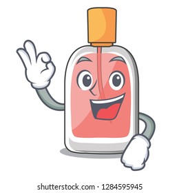 Okay parfum botlle shape on the cartoon