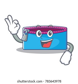 Okay pencil case character cartoon