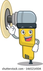 Okay pneumatic sander in a cartoon drawer