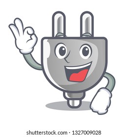 Okay power plug in the character shape