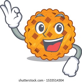 Okay pumpkin pie in the cartoon shape