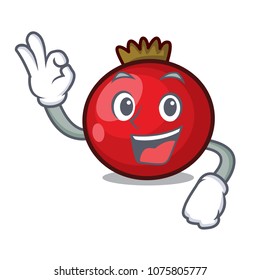 Okay red currant character cartoon
