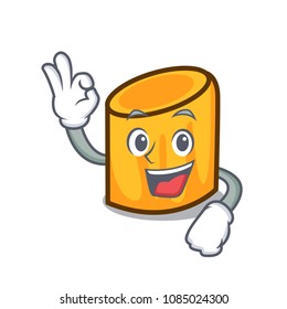 Okay rigatoni character cartoon style