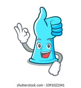 Okay rubber gloves character cartoon