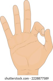 Ilustración vectorial Gesture de firma de acuerdo