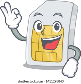 Okay simcard in the a character shape