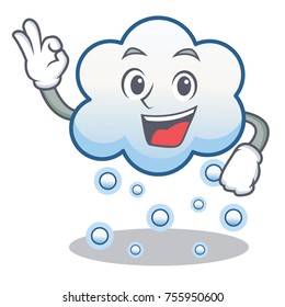 Okay snow cloud character cartoon