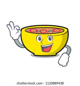 Okay soup union character cartoon