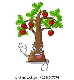 Okay strawberry tree in the mascot pots