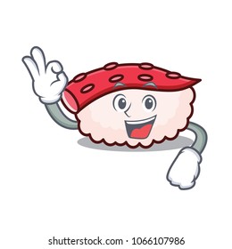 Okay tako sushi character cartoon