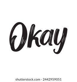 okay text on white background.